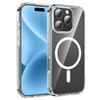  Maciņš Hoco Magnetic Airbag Anti-Fall Protective Shell Apple iPhone 16 Pro Max caurspīdīgs 